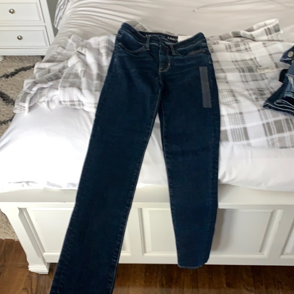 american eagle skinny jeans size 2 long